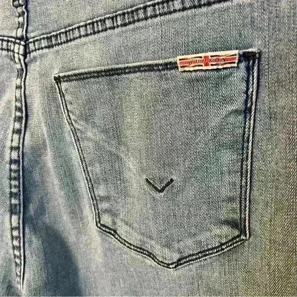 Hudson Button-fly Skinny Jeans. Size 28. Light Wash. - Picture 2 of 5